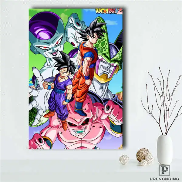 Съемная Фреска домашний декор es плакат топ продаж Dragon Ball Z Гоку аниме плакат#190114s07 - Цвет: Светло-серый