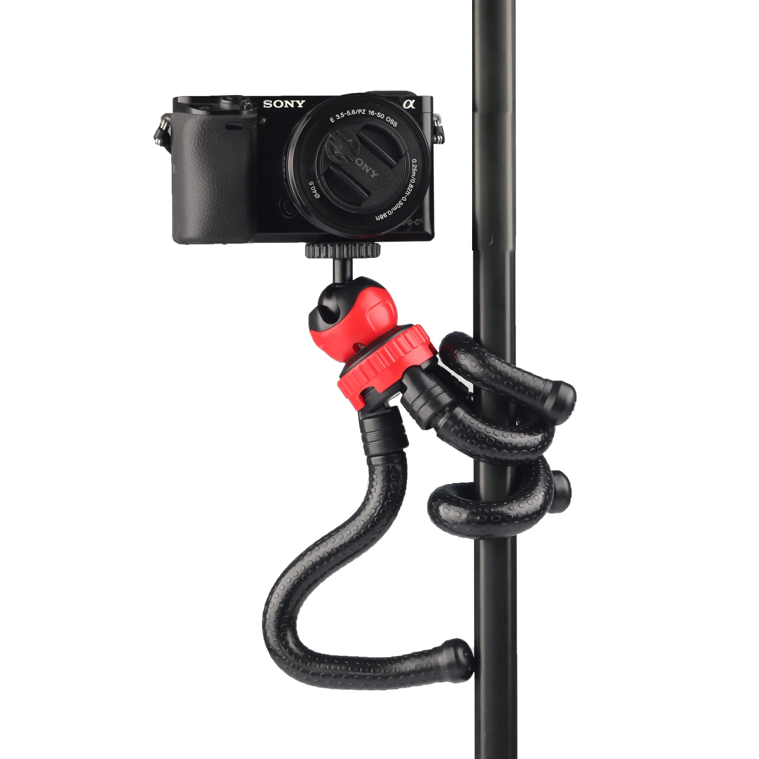 Гибкий мини-штатив Octopus Stand Gorilla Pod 1/" для Gopro Hero camera Phone полная гибкость из жесткого пластика черного цвета