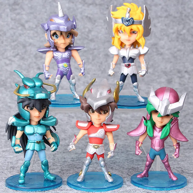 

5Pcs/Set 10cm Saint Seiya Action Figures Knights Of The Zodiac Doll Janpaness Anime Cartoon Toys Kids Christmas Gifts