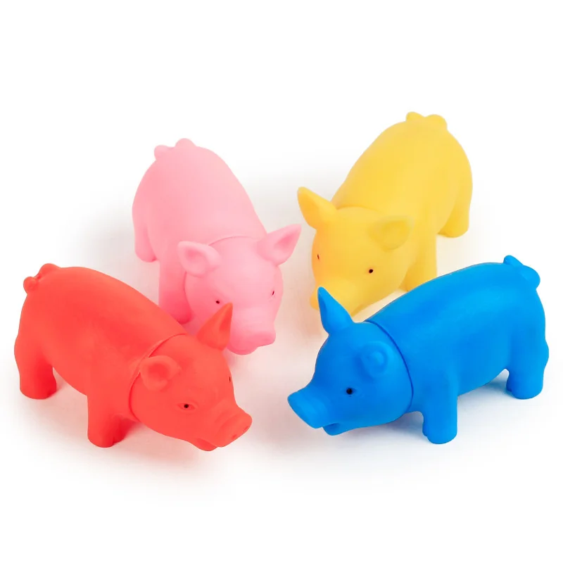 

Cute Vinyl Rubber Pig Shape Pet Squeak Toys Dog Cat Puppy Chew Sound Toys Simulation Screaming Pig Toy Creative Pet Products