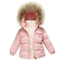 2016 Mode 80% Édredon de Bébé Fille Manteau D’hiver Nouveau-Né Habit de Neige Pour Bébé Garçons Duvet de Canard Survêtement Vêtements Pour Enfants Vestes