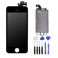 Высокое качество ЖК-дисплей для iPhone 5/5S сенсорный экран Замена стекло Сенсорная панель дигитайзер сборка с механический Съемник - Цвет: 5 with accessory