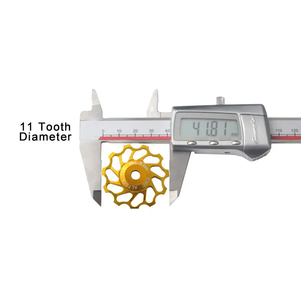 Mi. Xim 11T13T зуб Алюминиевый сплав задний переключатель передач велосипедный Jockey колесо керамический подшипник Palin Jockey колесо Натяжное колесо - Цвет: G