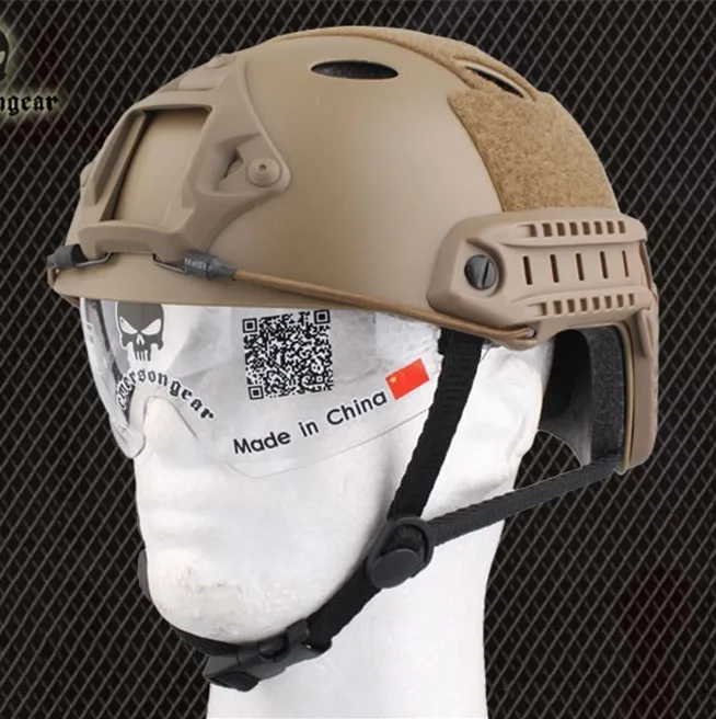 Emerson страйкбольные защитные очки для шлема с быстрой базой PJ Edition TAN|pj|pj maskspj helmet |
