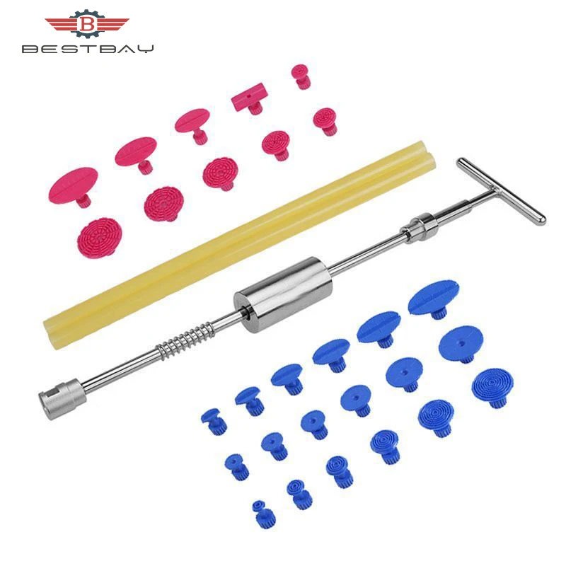 

New design Tools Kit Dent Puller Slide Hammer Reverse Hammer Glue Tabs Fungi Suction Cup For Dent Removal Paintless Dent Repair