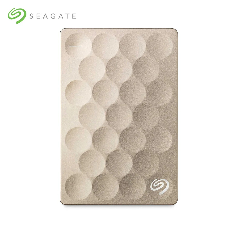 

Seagate Backup Plus Ultra Slim 2TB, 2000 GB, USB Type-A, 3.0 (3.1 Gen 1), 5400 RPM, 120 Mbit/s, Gold