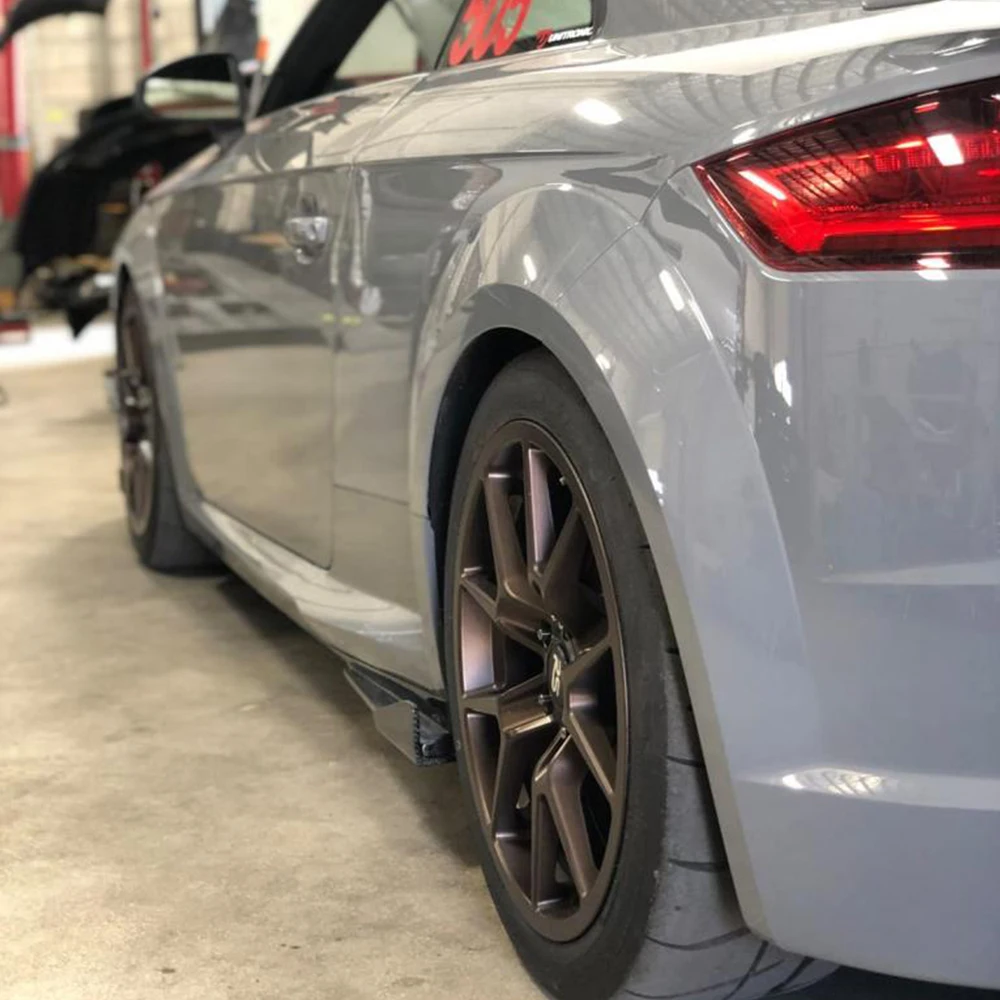 Боковые юбки для Audi TTS TTRS Line 2015 2018 бампер из углеродного волокна крышка бампера