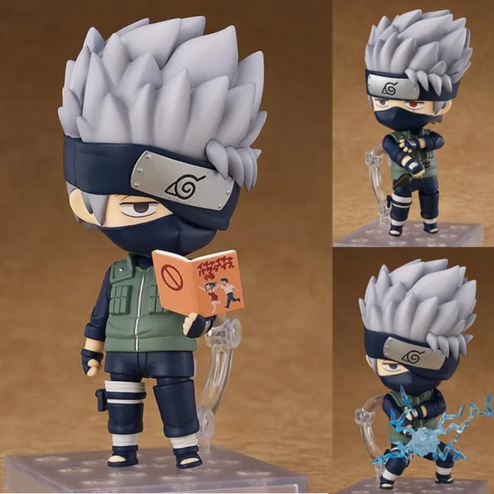 

Naruto 724 Shippuden Anime Figure Hatake Kakashi Nendoroid KAKASHI PVC 10CM Collection Model Toy