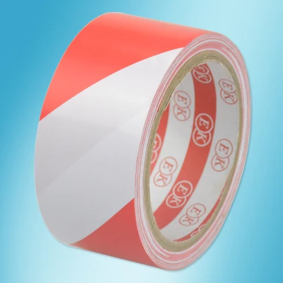 

2pcs 48mm17meter/lot red wite Pvc floor tape warning adhesive tape