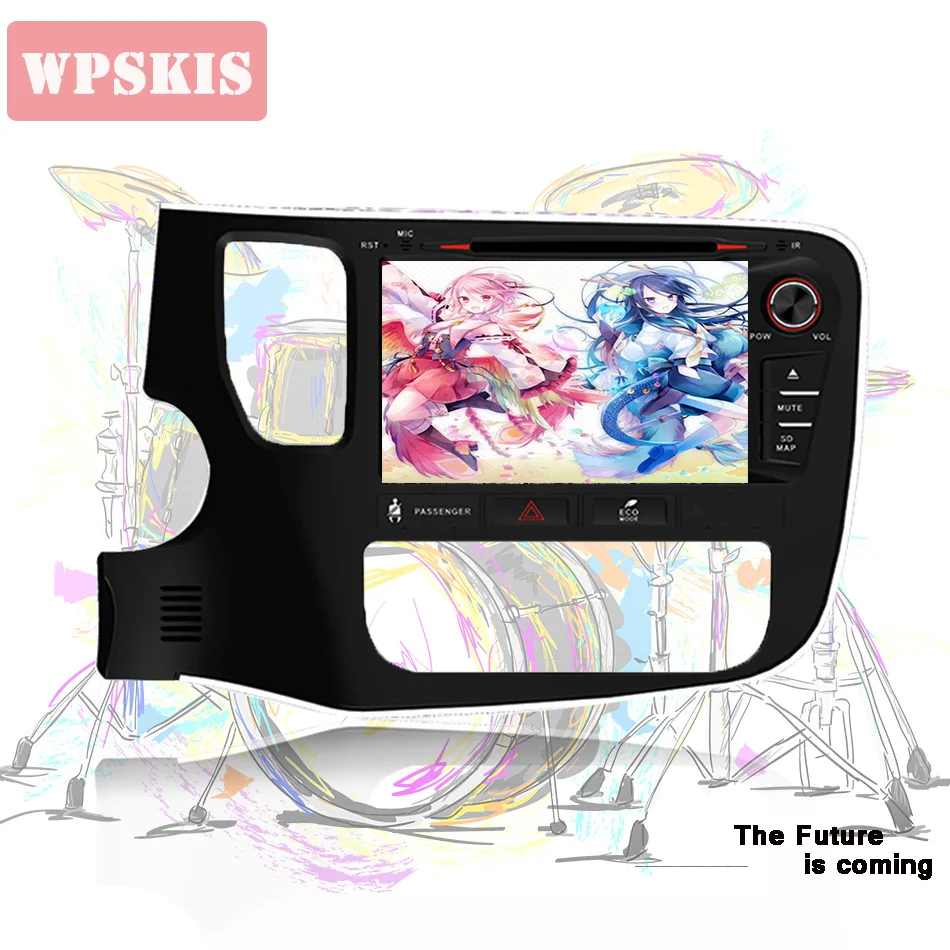8 ядер Android 9 0 автомобильный DVD GPS плеер с 4G wifi bluetooth aux sd usb для Mitsubishi Outlander 2015 17 лента