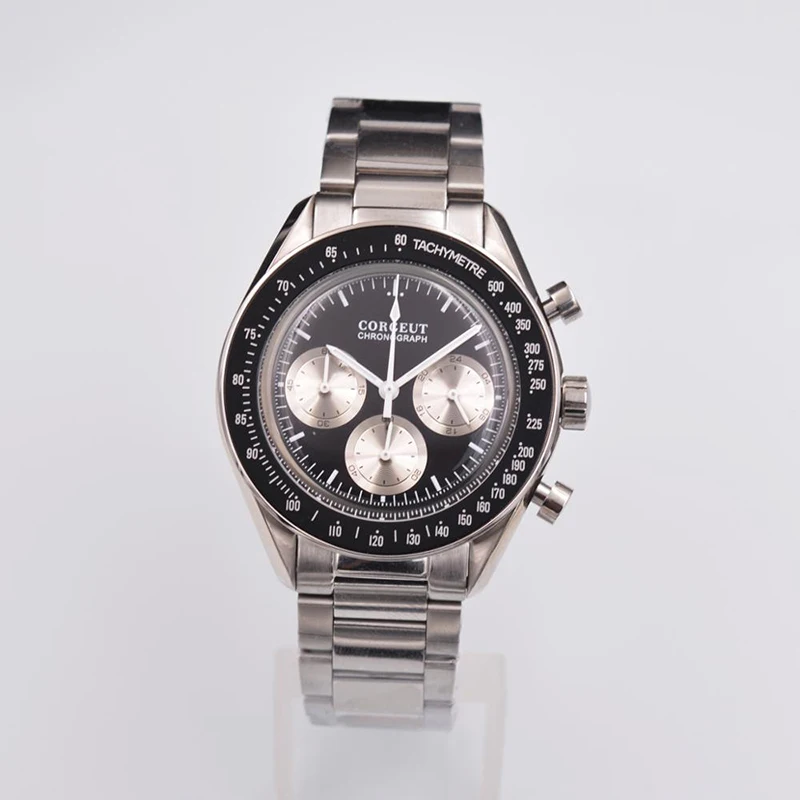 

Men Wrist Watch 2019 Luxury corgeut top brand full chronograph Stainless Steel Watch Quartz Business Male Clock