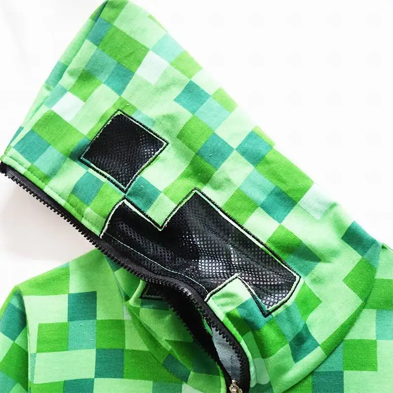 Elblocdelcachondeo 買取 Minecraftのパジャマパーカーコスプレ衣装男の子コートトレーナー男の子 パーカーキッズジャケット スティーブコスプレグリーンジッパーの上着4から 14年 通販 価格 Elblocdelcachondeo 買取 Minecraftのパジャマパーカーコスプレ衣装男の子コートトレーナー男の子 パーカーキッズジャケット スティーブコスプレグリーンジッパーの上着4から 14年 通販 価格