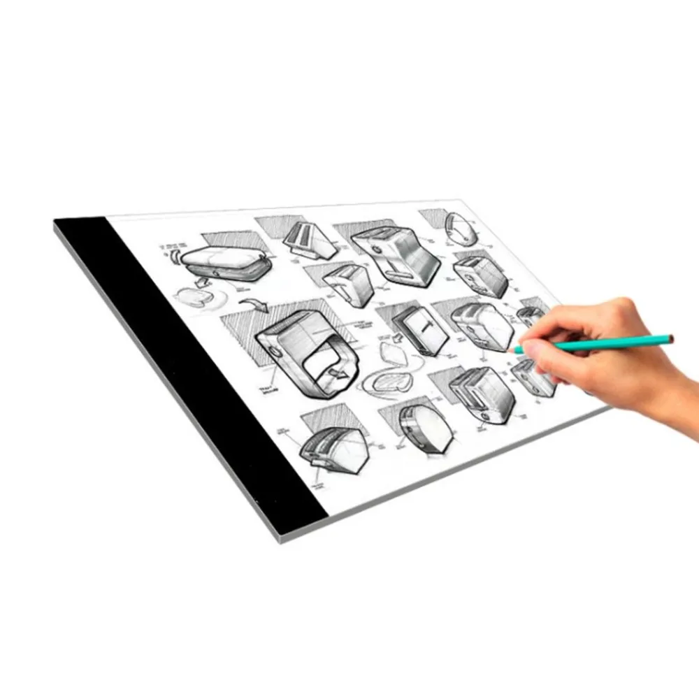 

LED Display Digital Drawing Tablet A4 Graphic Tablet Ultra-thin Tracing Copy Pad Panel Electronica Writing Tablet For Art