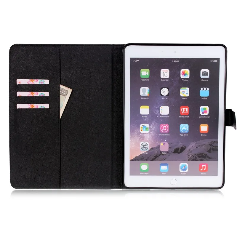 Case for iPad Air 2 PU Leather +Silicone Luxury Colorful Cute Tablet Stand Wallet Flip Cover Cases for iPad Air 2  iPad 6 9.7  (29)