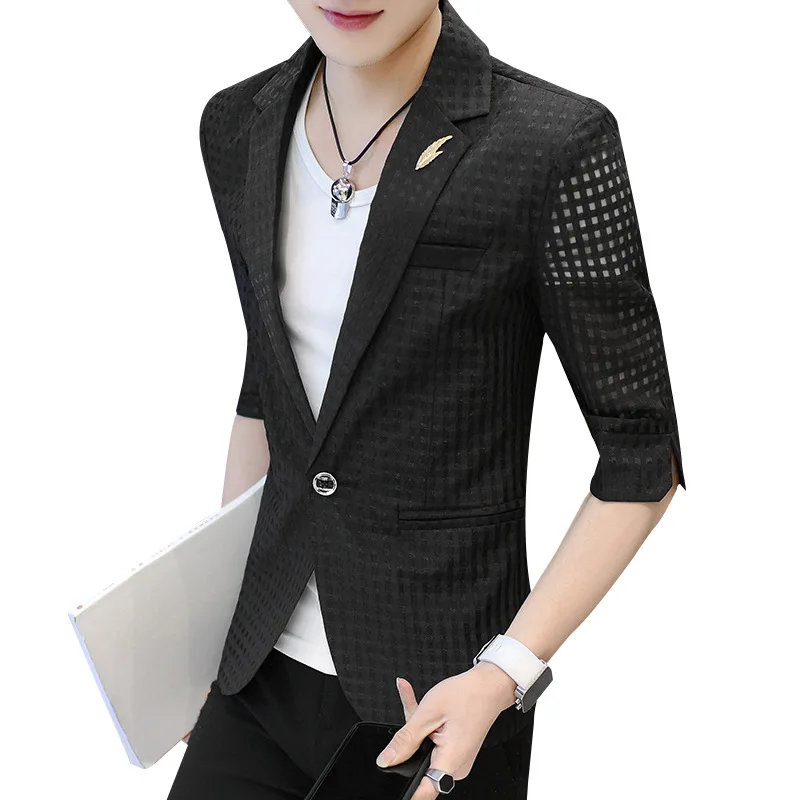 Летний костюм для защиты от солнца Ультратонкий дышащий мужские блейзеры