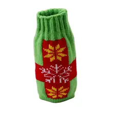 Веселый Рождественский набор пивных бутылок дерево Пряничный человек Лось Снежинка пивная бутылка украшение Новогоднее украшение