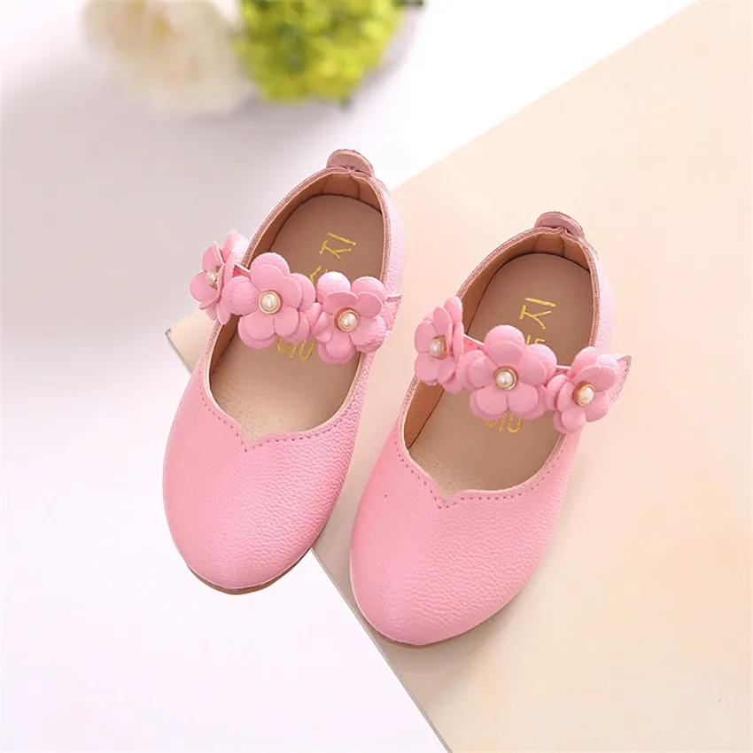 

Kealux Spring Girls Flower Pattern Sneakers Baby Kids Leather Shoes Summer Baby Girl Dancing Shoes Children Princess Shoes