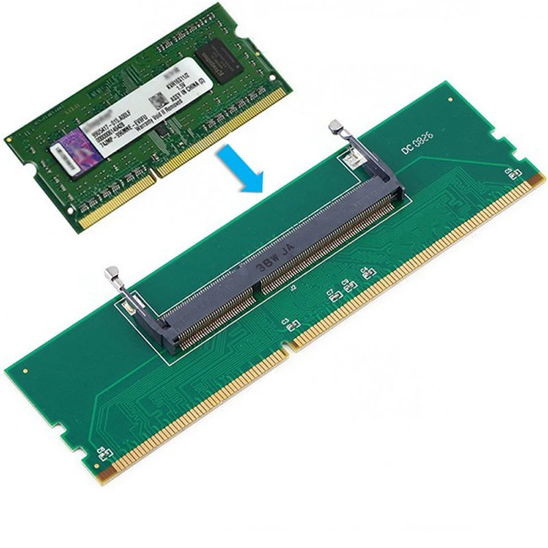 1 шт. DDR3 ноутбук SO-DIMM для рабочего стола DIMM памяти Разъем для ОЗУ адаптер DDR3 Прямая