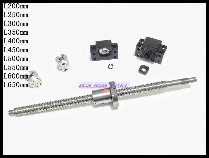 SFU1605 Ball Screw L500mm with Ball Nut Both end Machined 