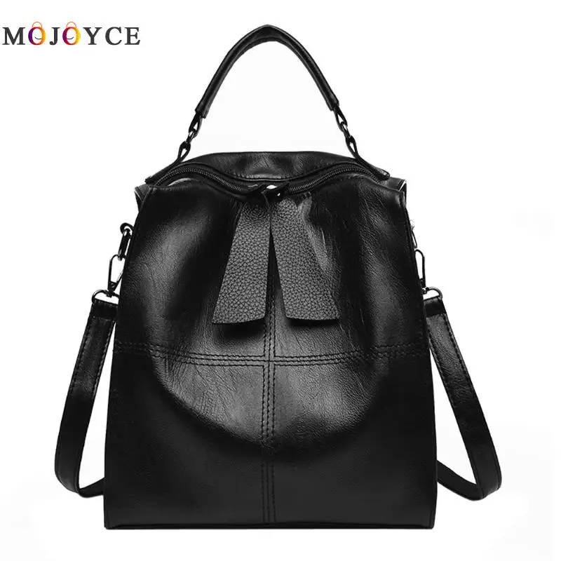 

Women Rucksack backpack PU Leather Mochila Escolar Shoulder Bags For Teenagers Girls Top-Handle Large Capacity Student Backpacks