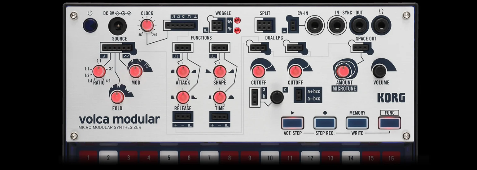 Модульный синтезатор Korg Volca, модульный, электрический, Geinspireerd, секвенсор для Ultieme Bass Lijnen