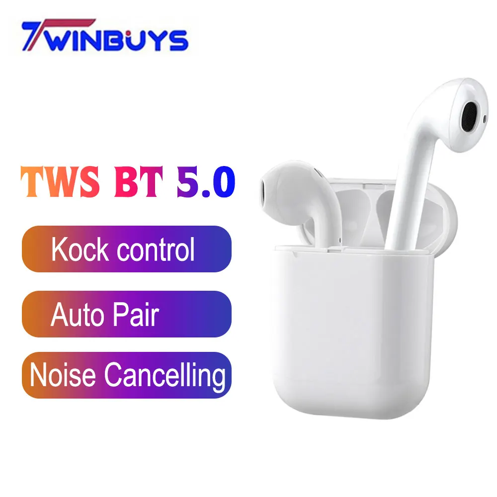

Twinbuys Wireless TWS Bluetooth 5.0 Earphones touch control Sports True headphones HIFI headset with Charging Box PK i10 i11 i12