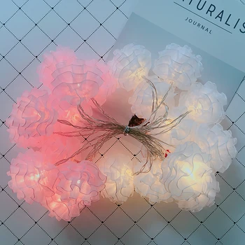 

3M 20 Led White Snow Yarn Ball String Garland Christmas Tree Fairy Light Luce Home Garden Party Outdoor Holiday Decoration