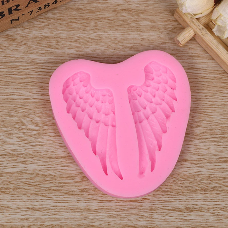 New mini Lovely Angle Wing Silicone Mold for Chocolate Clay Fondant