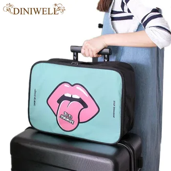 

Ms. Multifunctional Cartoon High-Capacity Waterproof Polyester Travel Bag Clothing Bra Organizer Finishing Bag Girl's Duffel Bag