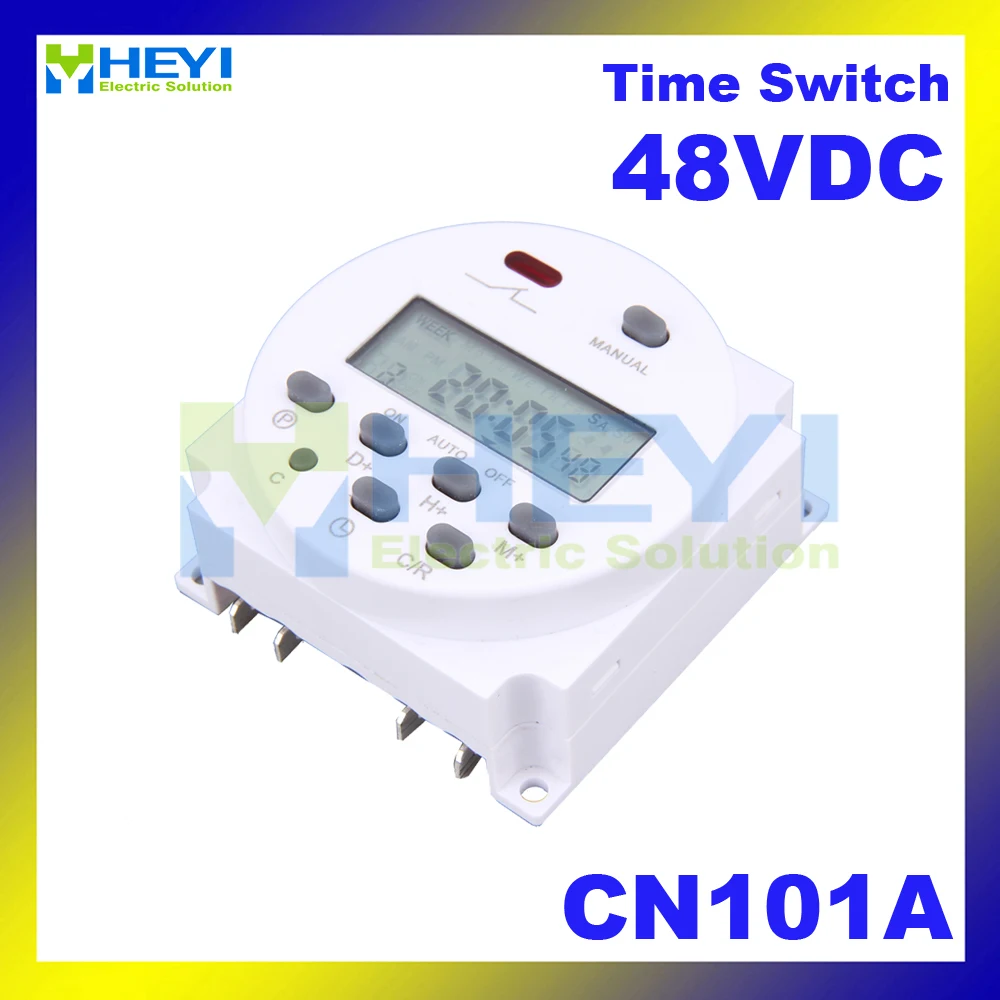 Time Switch Cn101a 48vdc Digital Lcd Power Timer Programmable Y
