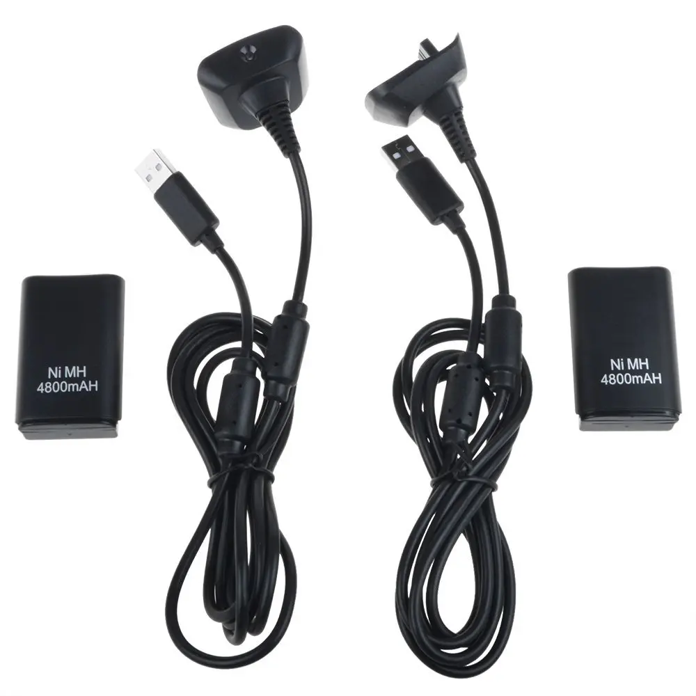 2pcs 4800mAh Rechargeable Battery Pack Kit + Charging