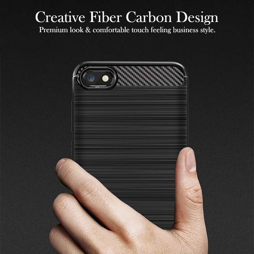 Чехол из углеродного волокна для Xiaomi Redmi 6A, противоударный чехол для телефона Redmi 6 A Redmi6A, чехол 360, полная защита, бампер, оболочка