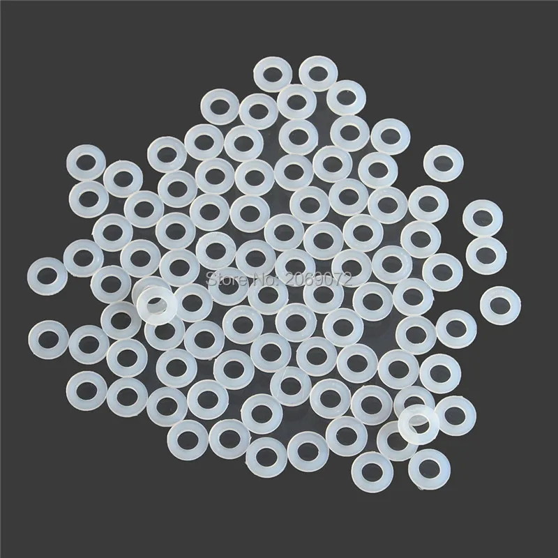 100pcs M10 Standard Metric Nylon Flat Thick Washers M10(ID) x 20(OD) x