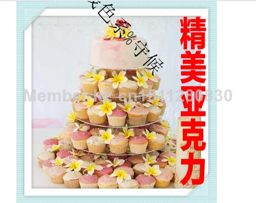 

5 tier circular cupcakes aircraft acrylic cake stand American dessert luxury hotel champagne acrylic cupcake stand decoration