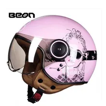 2017 Autumn winter BEON Retro Motorcycle helmet B-110B motocross motorbike helmets made of ABS and PC lens visor size M L XL