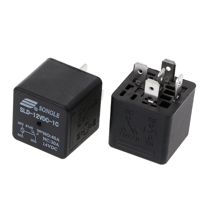 

2Pcs SLDH-12VDC-1C 1.6W High Power Relay NO 80A NC 60A 5pin Automotive Relay