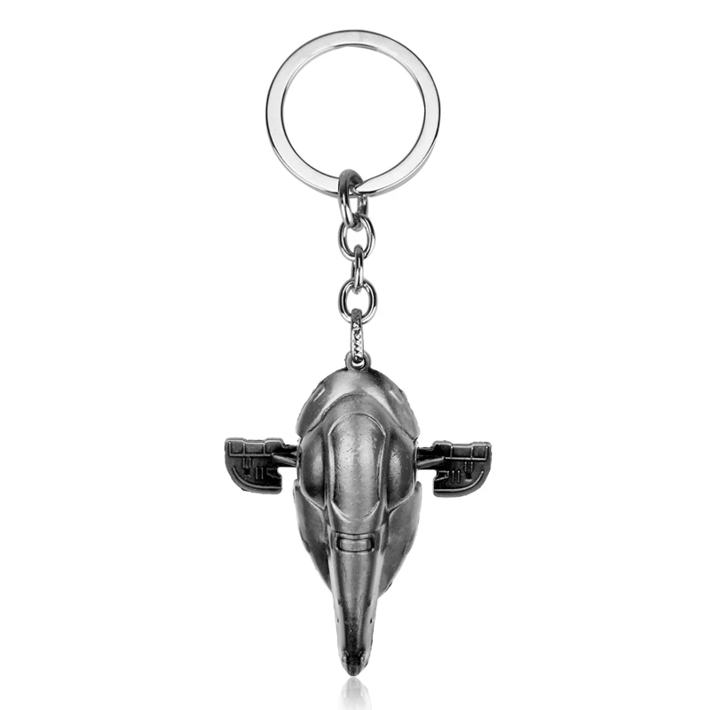 1PC Punk Star Wars Millenium Falcon Star Destroyer Metal Keyring Keychain Ring