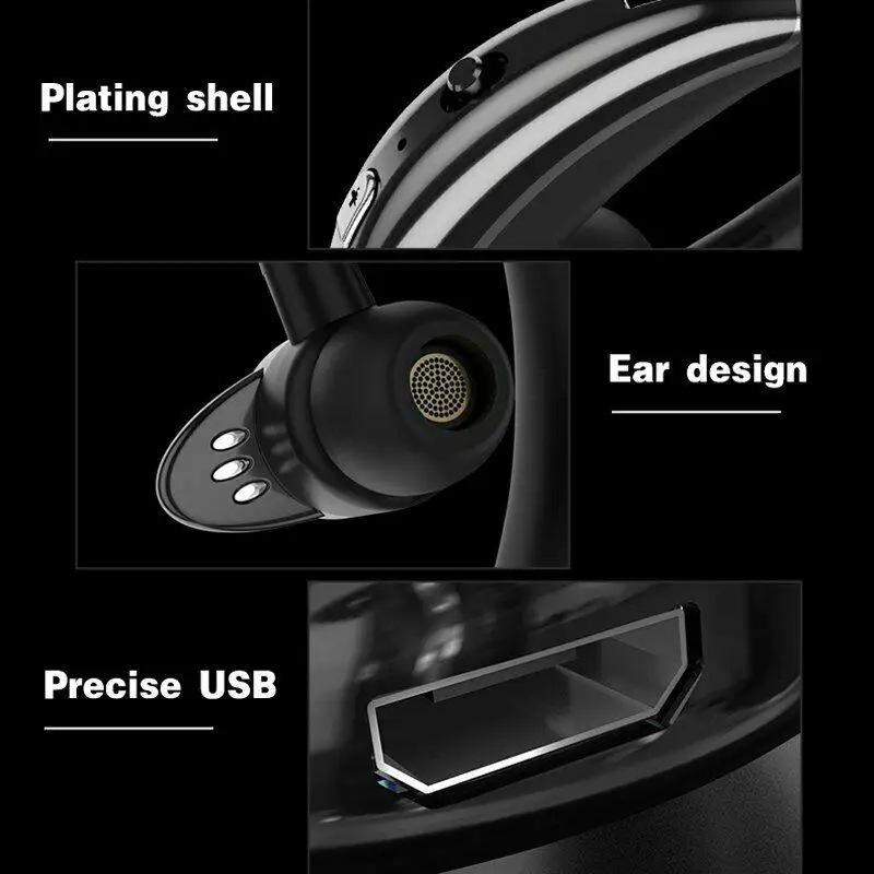 Kuulee New Wireless Headphone 4 1 Bluetooth Headphone Stereo Headset Earphone Headphone Earbud Earpiece for Samsung IPhone