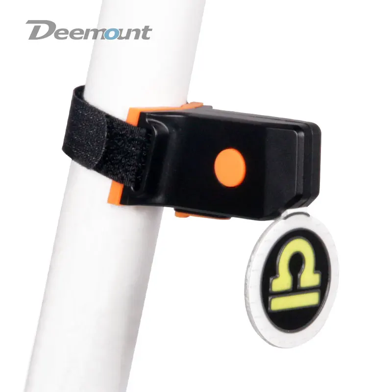 Clearance Deemount New Bicycle Tail Light Astrology Zodiac Sign Visual Warning Lamp USB Charge COB LED 7 Modes Mode Memory Blue Red Light 4