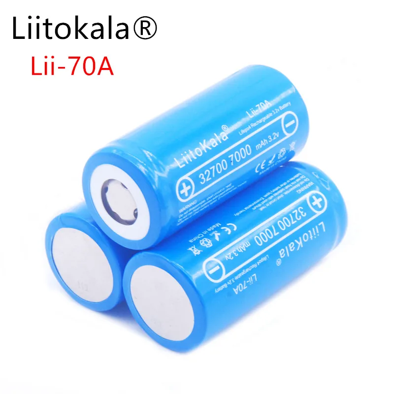 LiitoKala 3,2 32700 6500mAh LiFePO4 батарея 35A непрерывный разряд максимум 55A батарея высокой мощности