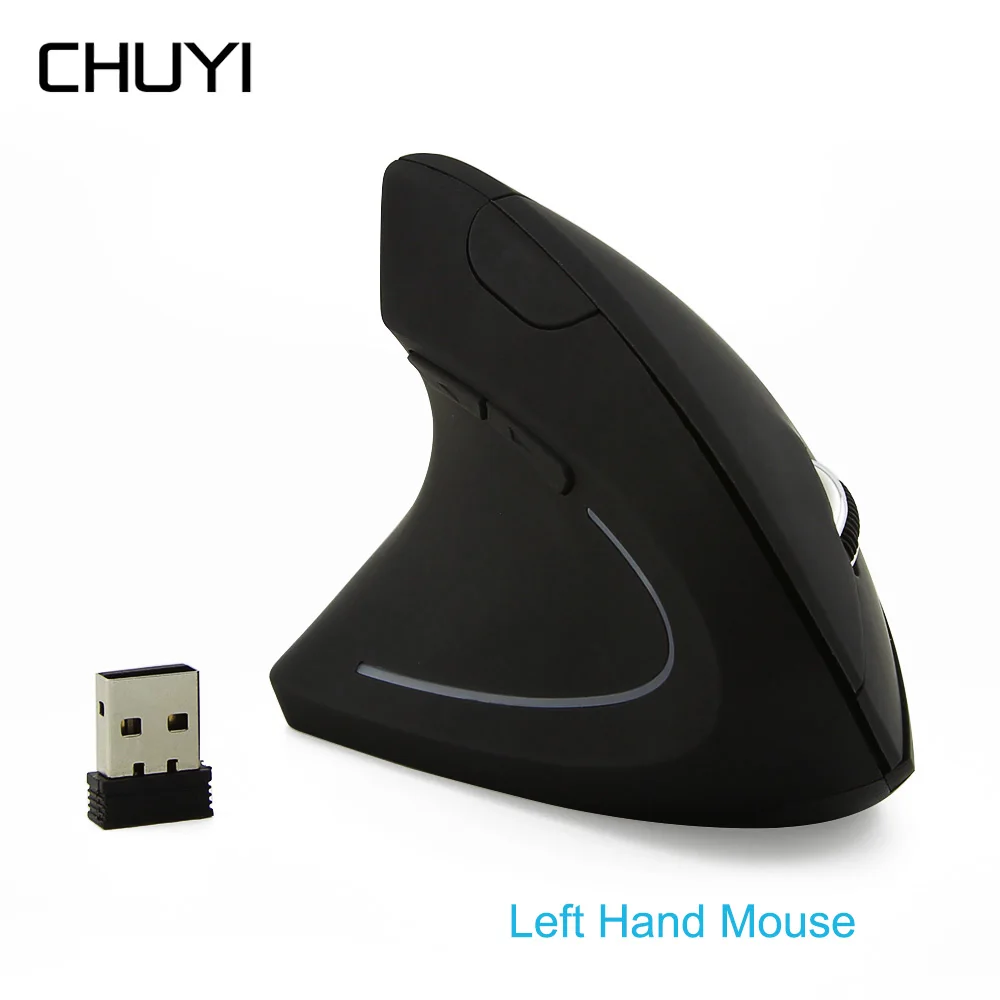 Left Hand Vertical Ergonomic Optical Mouse Left Handed Vertical