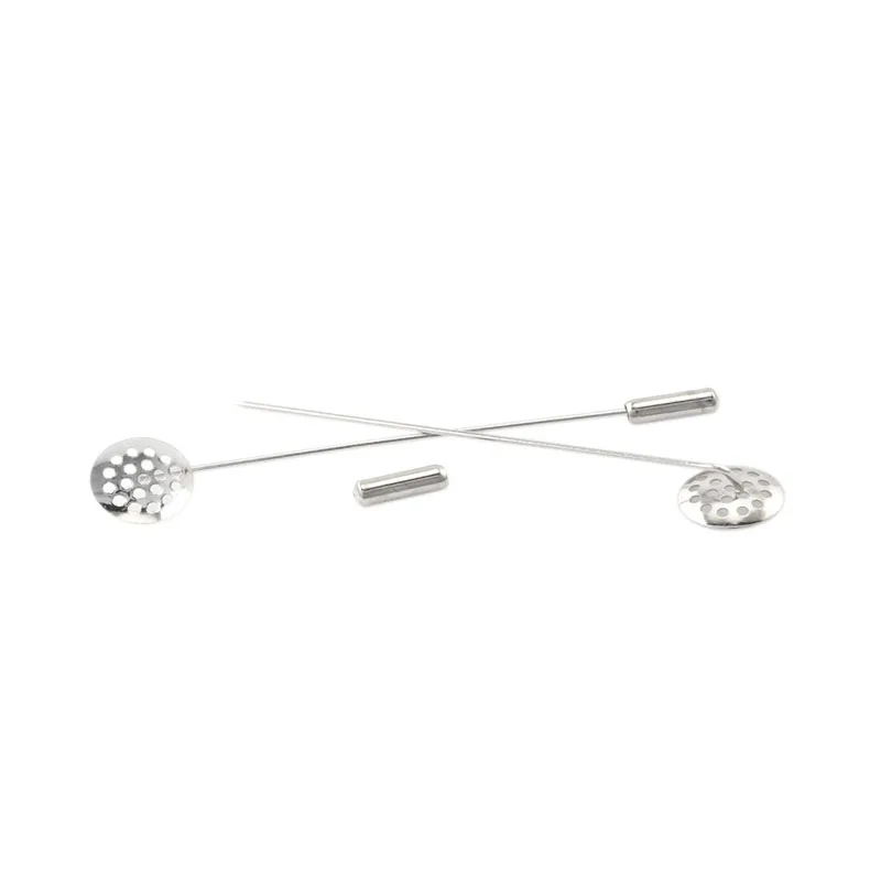 

30PCs Silver Tone Round Cabochon Setting Brooches DIY Vintage Jewelry 6.9x1.2cm DIY Accessories For Brooches Jewelry Brooch Pins