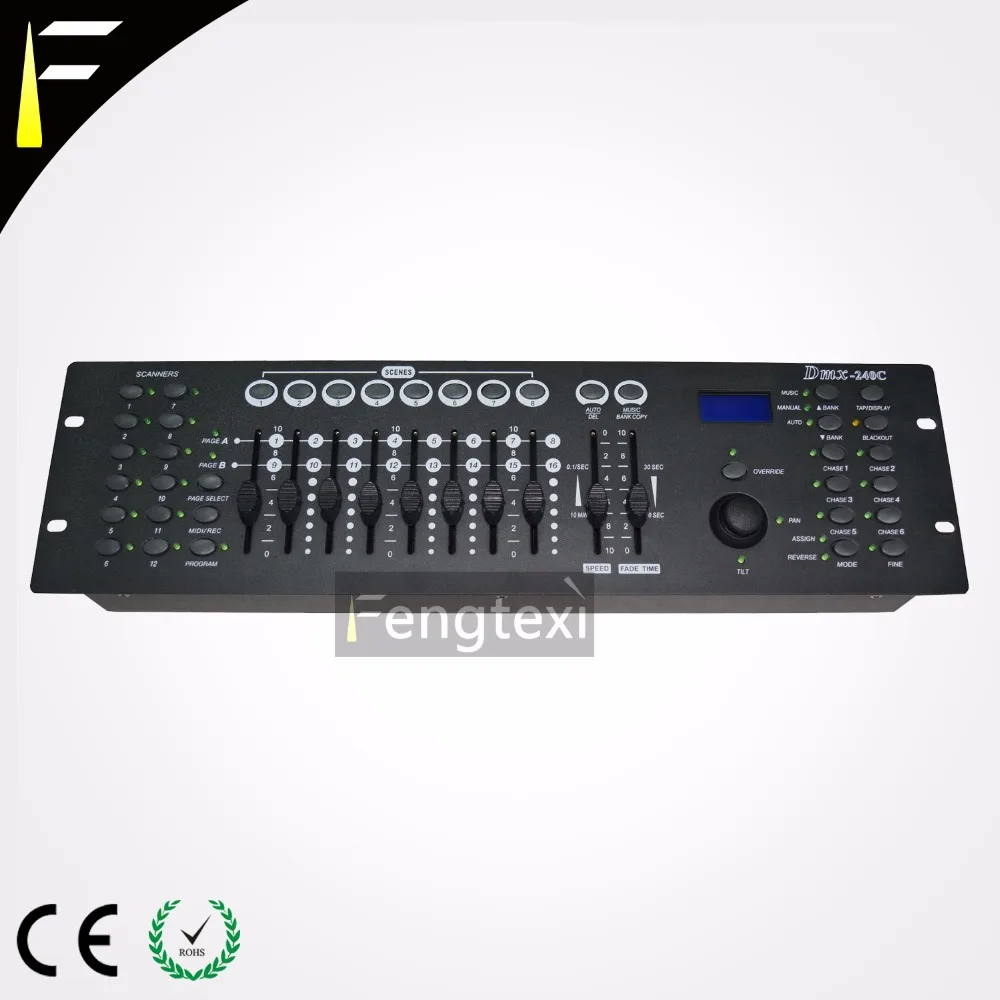 

Надежный DMX 512 контроллер 240 сцены через джойстик панорамирование и наклон универсальная консоль для диджея диско сцены светодиодсветодиодный подвисветильник вая консоль