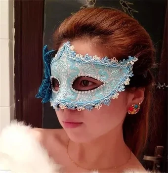 

Free shipping venice cosplay butterfly mask white/gplden/red/blue/hot pink