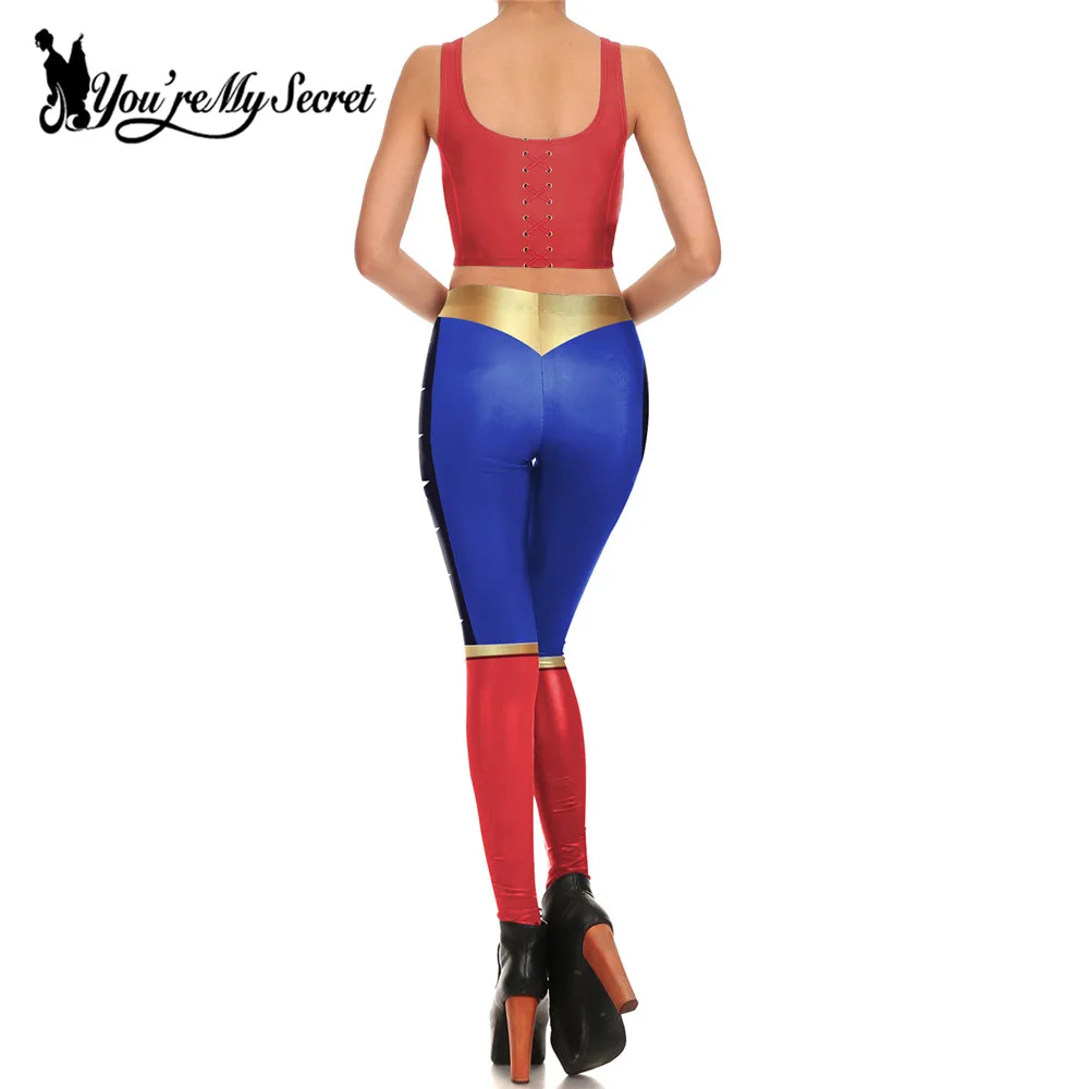legging roupa de malhar mulher maravilha