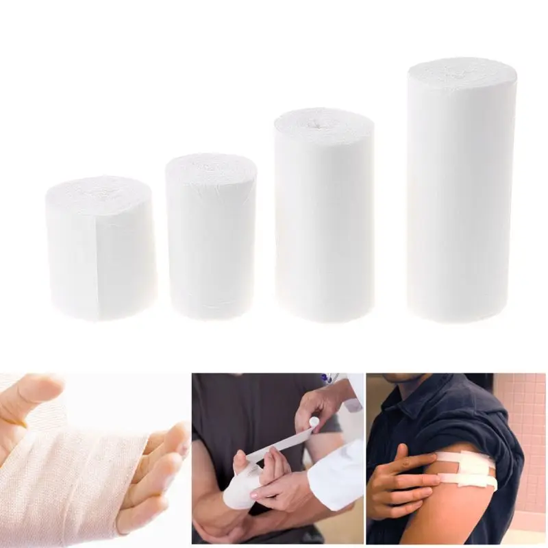 10 Rolls Elastic Bandage First Aid Kit Gauze Roll Wound Dressing Medical Nursing Emergency Care | Спорт и развлечения