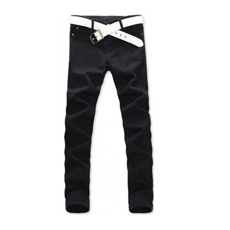 

2017 Stylish Designed Straight Slim Fit Trousers Men Casual Jeans Mid Pencil Pants