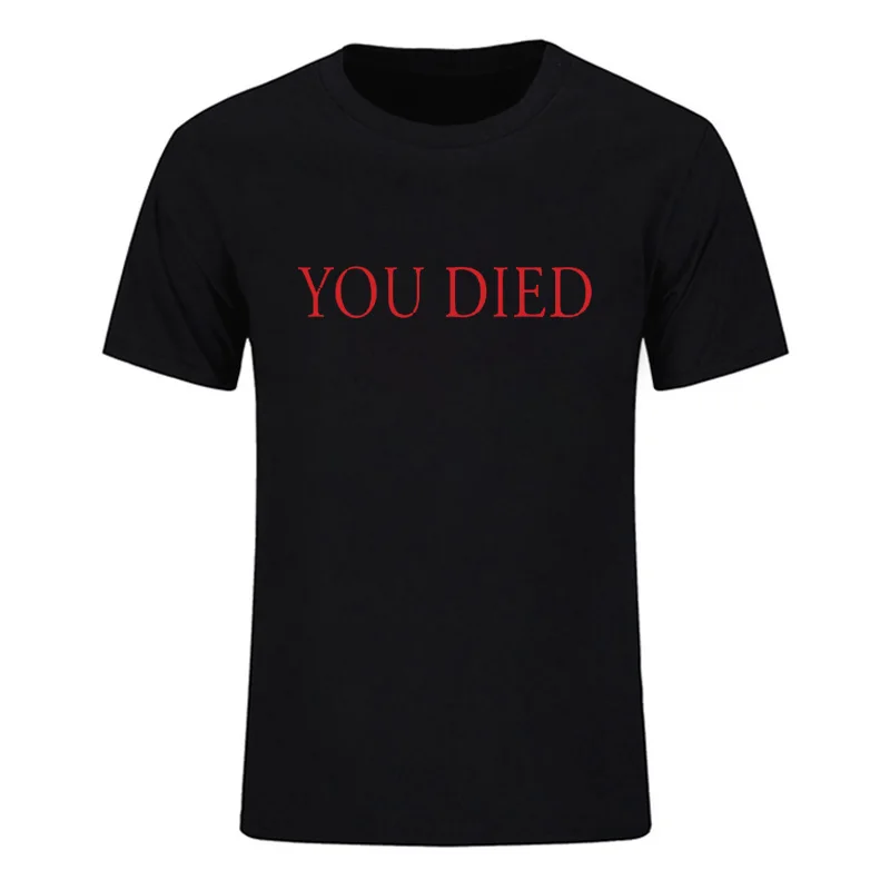 Dark Souls игровая футболка мужская видеоигра You Dead Новинка забавная Повседневная с