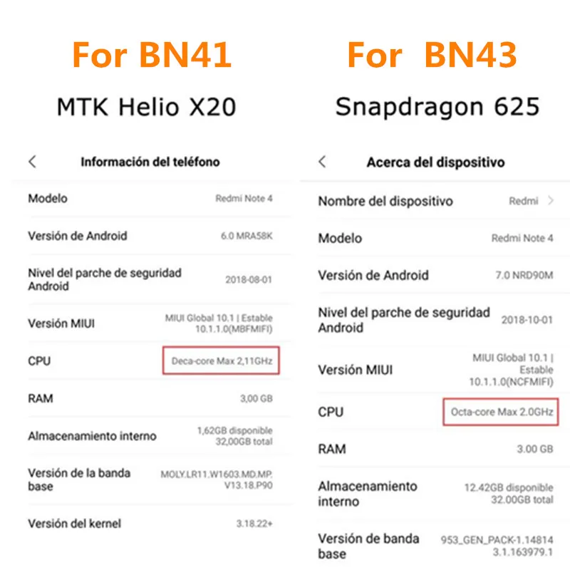 Оригинальная запасная аккумуляторная батарея Xiaomi Redmi Note 4X / 4 global Snapdragon 625 MTK Helio
