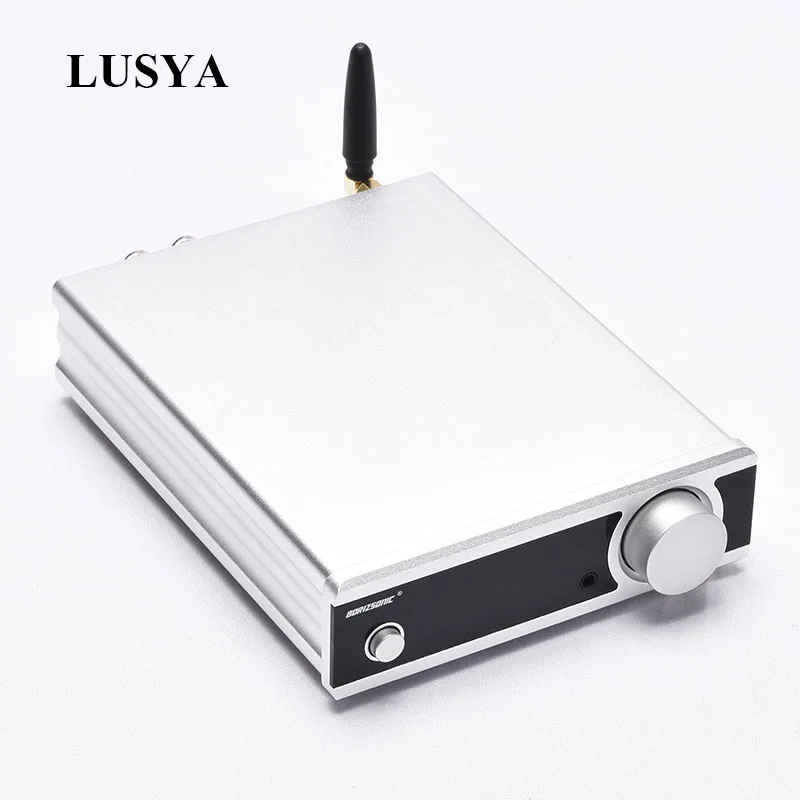

Lusya TDA7498E Bluetooth 5.0 Digital Amplifier 100W*2 ES9018k2m Stereo DAC support 24bit 192K Fiber coaxial usb BT IN T0710